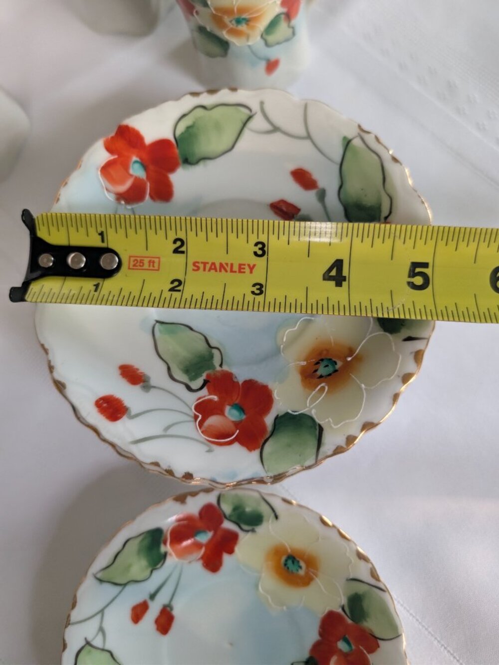 Gorgeous Antique Nippon TE-OH Tea Set Hand Painted Floral Design - Picture 3 of 14